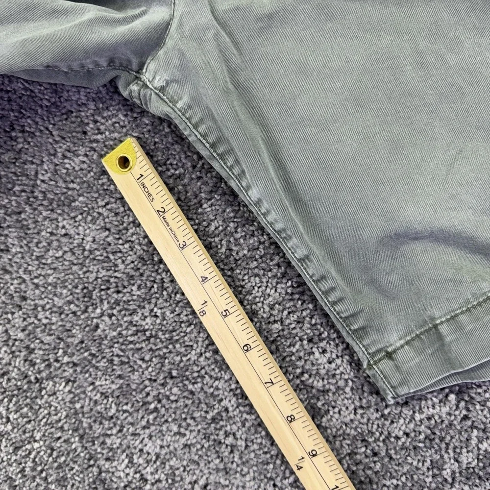 Gap Shorts Mens 31 Green Chino Canvas Casual Flat Front Summer Pockets City
